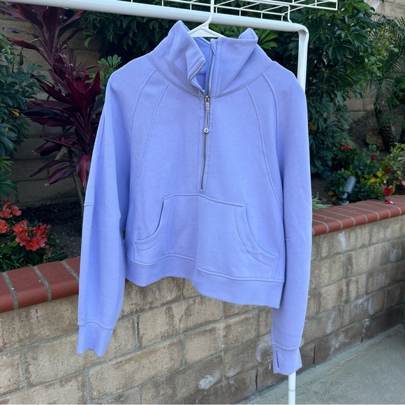 lululemon athletica Jackets & Blazers - Like New Lululemon Periwinkle Scuba Size M/L